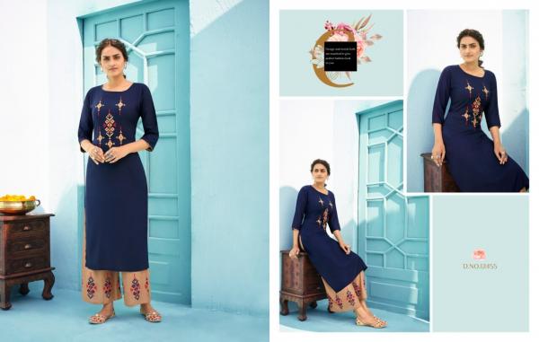 Kalaroop Milka Rayon Fancy Kurti With Plazzo Collection 